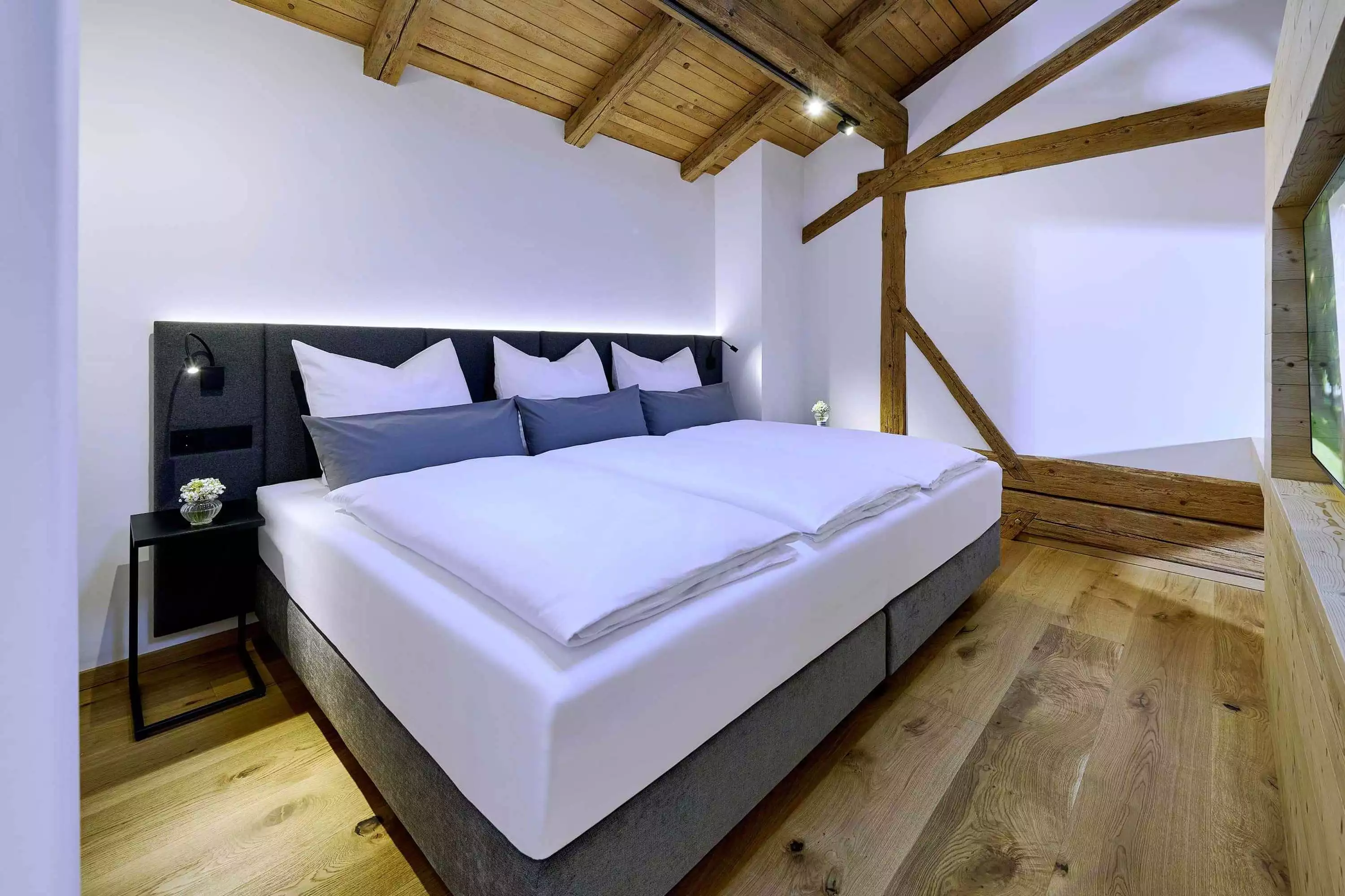 stilvoller Schlafraum Moierhof Gstadt