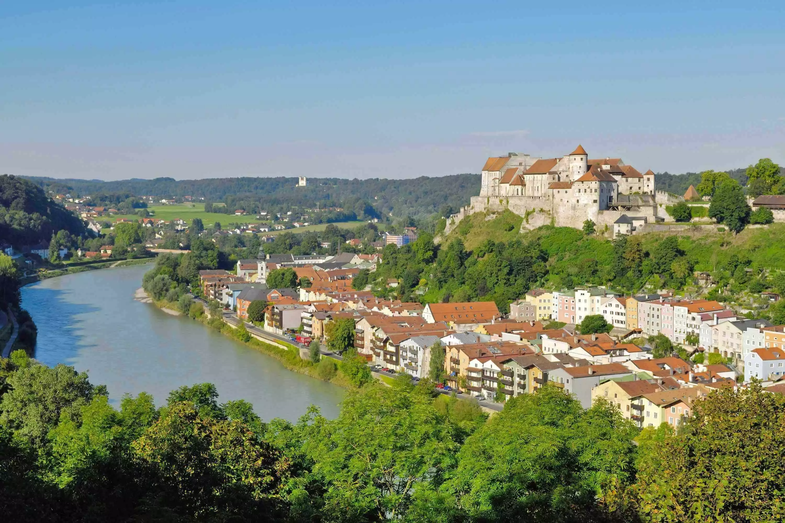 Burganlage Burghausen eine der längsten Burganlagen