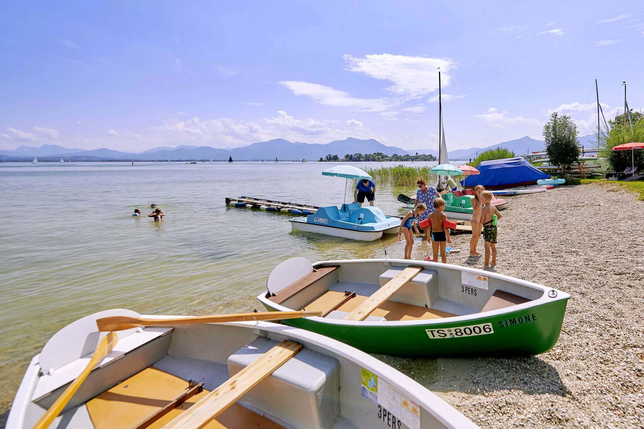 Rudern und Tretbootfahren Bootstour am Chiemsee
