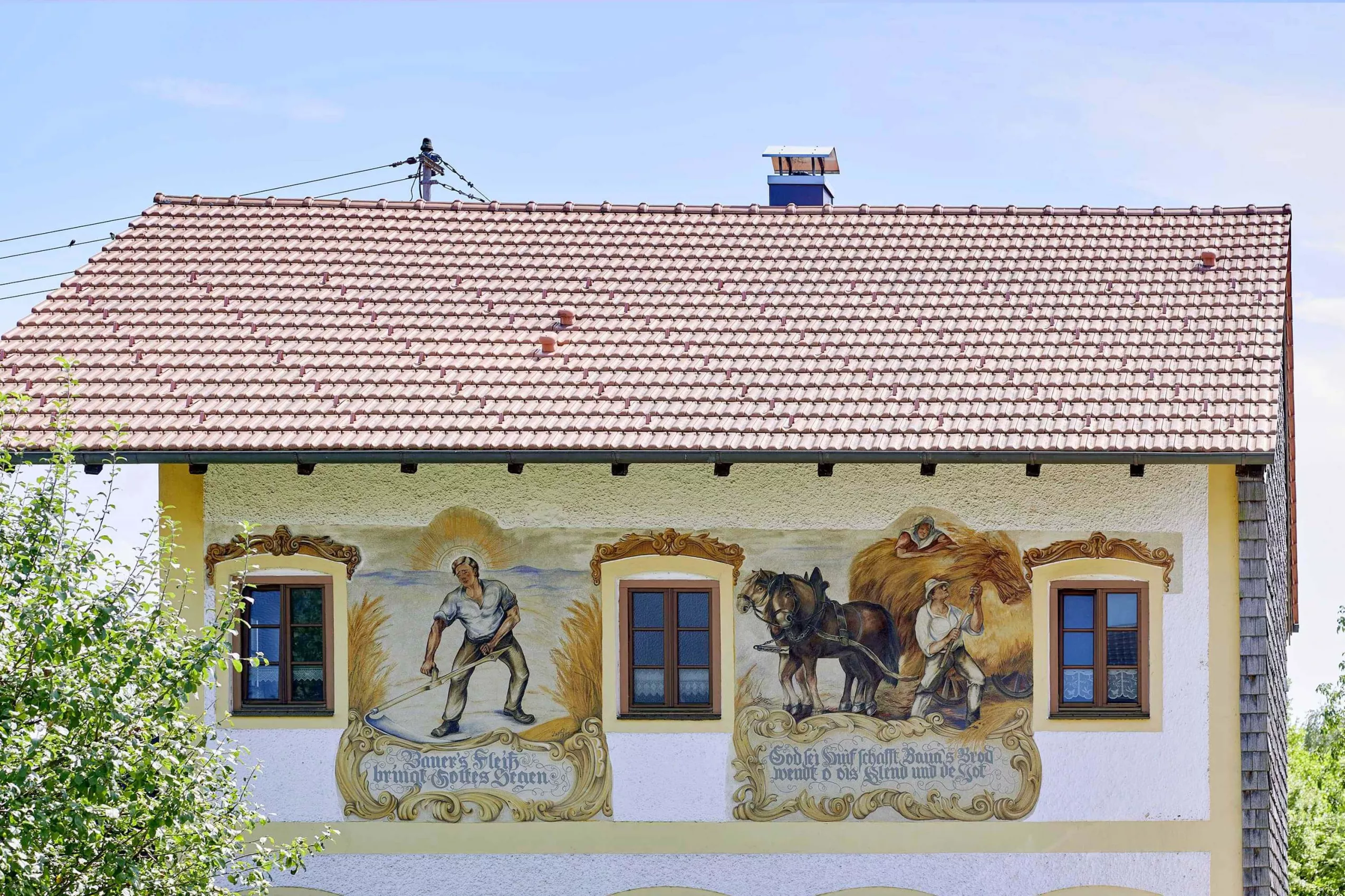 landwirtschaftliche Motive und ornamentale Gestaltung