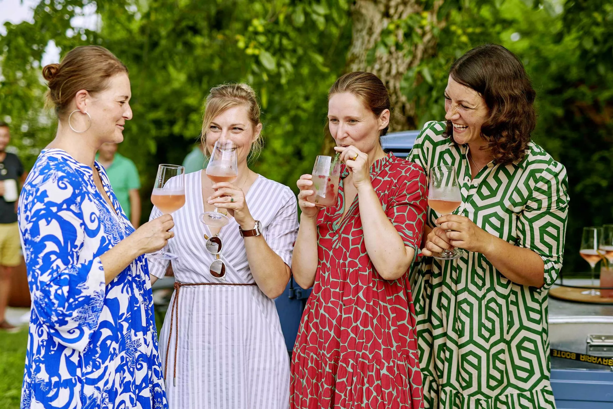 Sundowner am Moierhof Gstadt Mit Freunden den Abend genießen am Moierhof Gstaddt