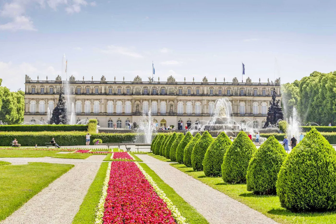 Parkanlage Herrenchiemsee Schloss Herrenchiemsee
