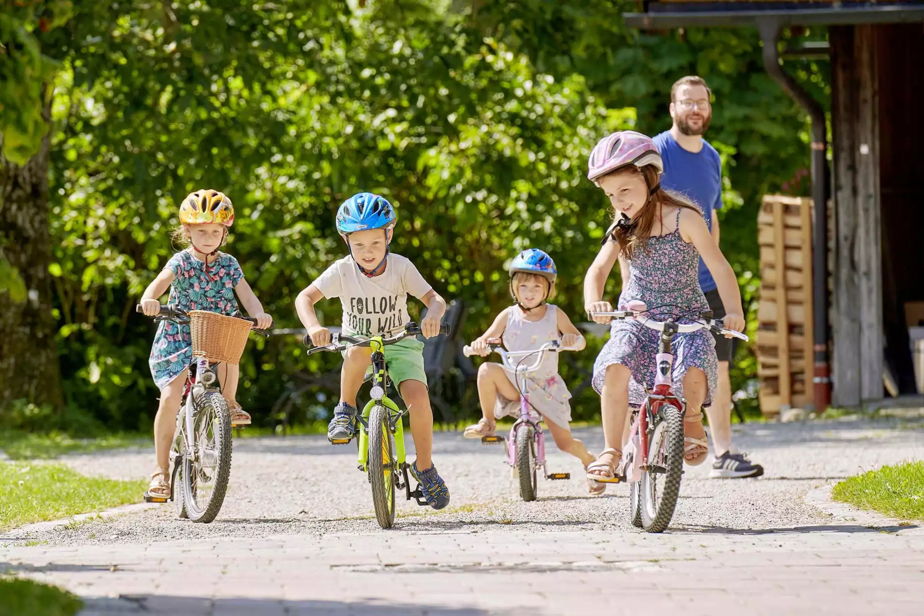 Mit dem Rad auf dem Moierhof unbeschwert Rad fahren